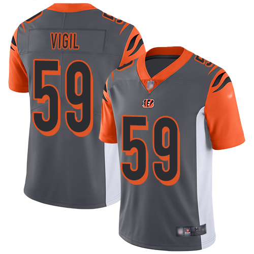 Cincinnati Bengals Limited Silver Men Nick Vigil Jersey NFL Footballl #59 Inverted Legend